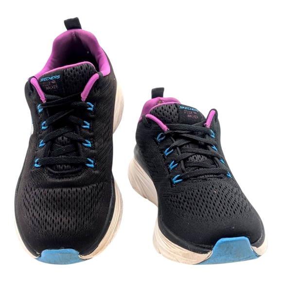 Skechers D’Lux Walker Fresh Finesse Women’s Shoes – Size 7.5 – Pink/Black/Blue/W - Picture 3 of 13